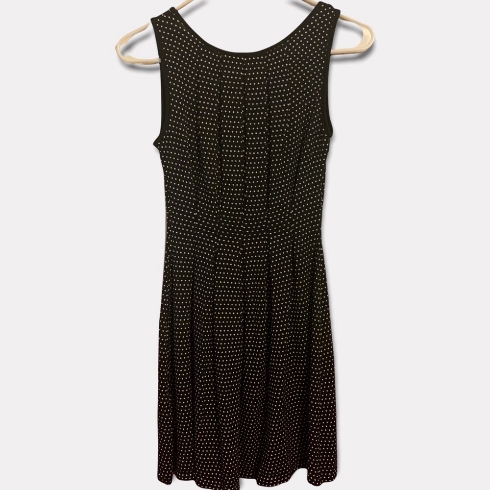Max Studio Black & White Polka Dot Dress 2P